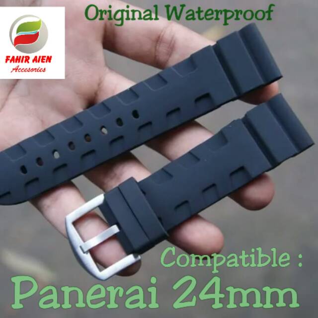 TALIJAM PANERAI 24MM ORIGINAL NON LOGO STRAP TALI JAM TANGAN