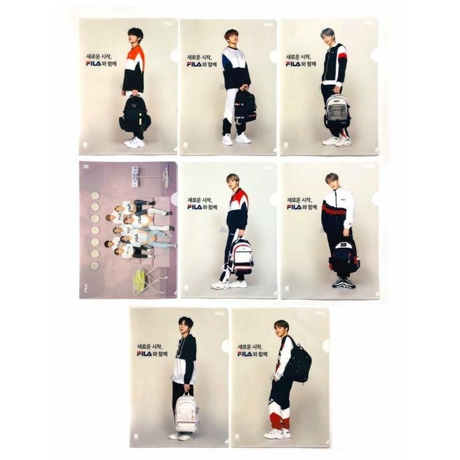 Clear File Holder FILA x BTS L Holder / Clearfile Official