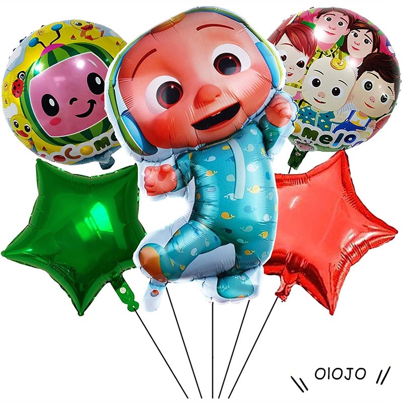 Kartun Semangka Karakter Anak Aluminium Film Balon Ulang Tahun Anak-anak Dekorasi Balon - ol