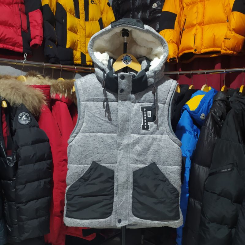 JAKET VEST BULANG PANCOAT ROMPI BULU ANGSA TAPI DACRON SECOND DOWN