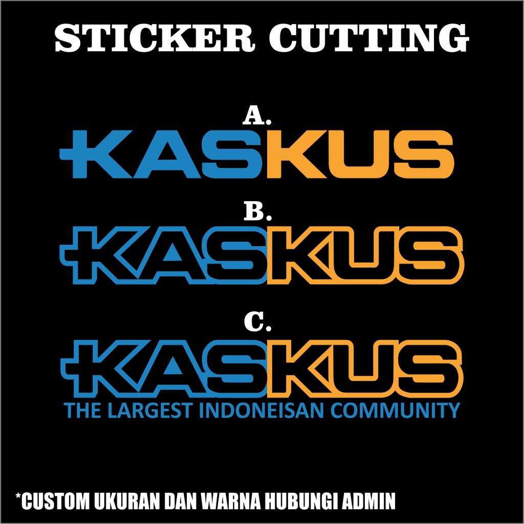 Sticker Cutting KASKUS Logo