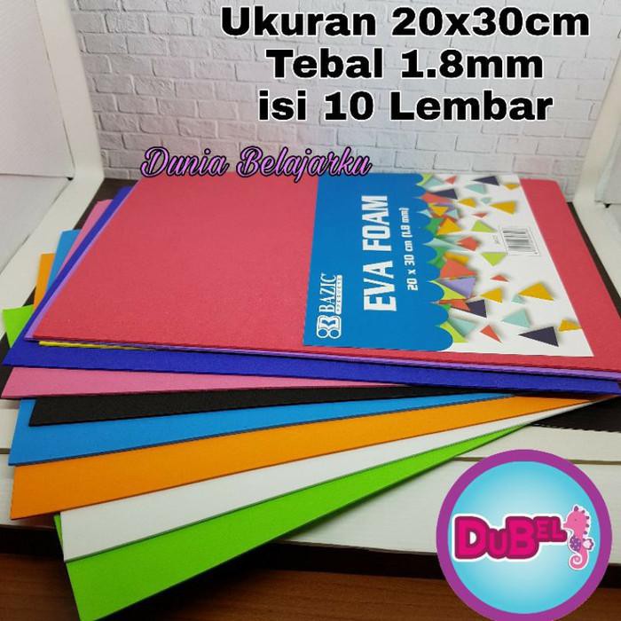 

Art / Eva Foam Bazic / Foam Art Spon 1.8Mm / 20X30Cm / Isi 10 Lembar