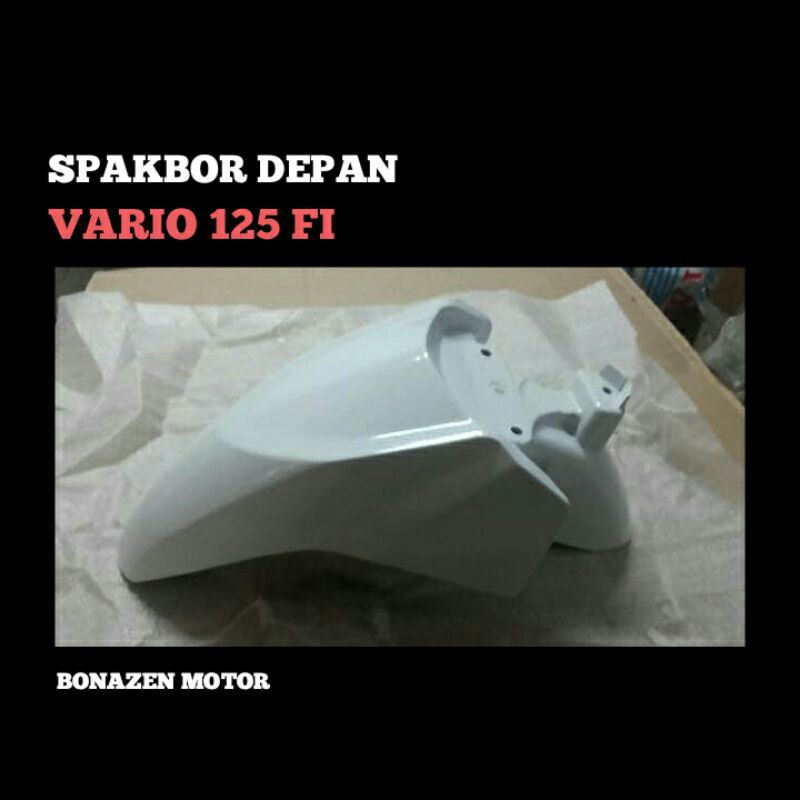 Spakbor Depan Vario 125 FI / Cover Body Motor Putih / Geronimo