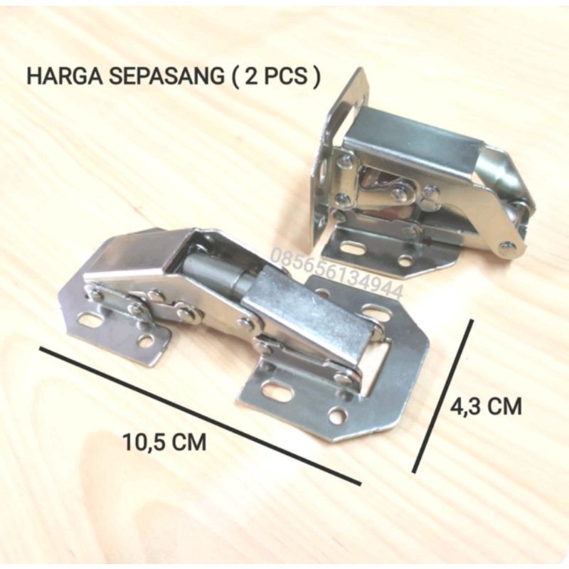 ENGSEL KODOK / PORTE DOOR - Engsel Sendok Tanpa Bobok 90 Derajat