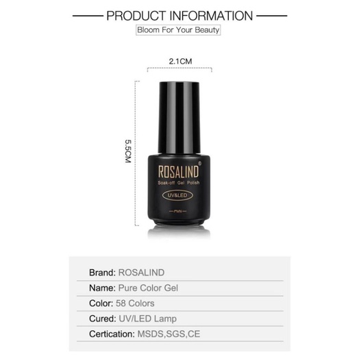 [31~40] ROSALIND GEL NAIL POLISH UV LED / KUTEK / CAT KUKU / UV GEL POLISH