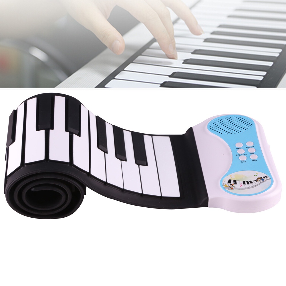 Keyboard Piano Elektronik 49 Kunci Bahan Silikon Flexible Untuk Hadiah