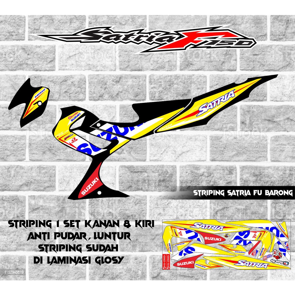 STRIPING VARIASI SUZUKI SATRIA FU BARONG