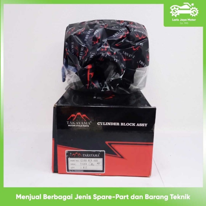 CYLINDER BLOCK ASSY BLOK SEHER TIGER 12100-KCN-000 MERK TAKAYAMA SILINDER BLOK TIGER BLOK SEHER TIGE
