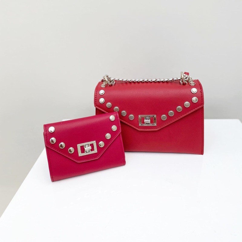 Studded Small Wallet