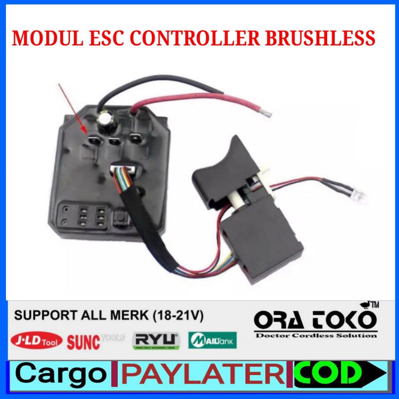 modul Saklar impact switch trigger modul board esc speed controller impact wrench drill brushless jl