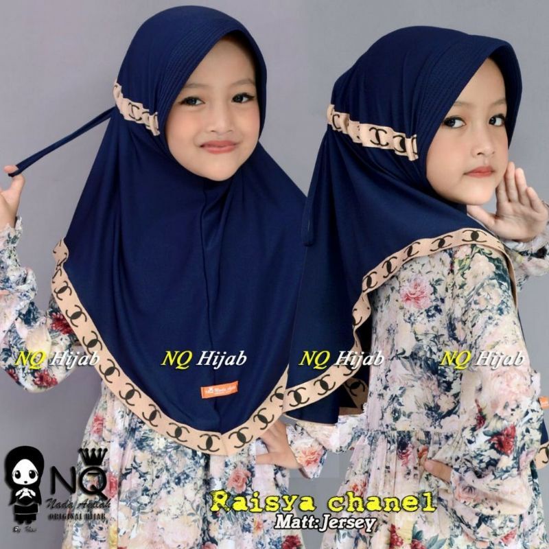 JILBAB INSTAN SERUT ANAK MOTIF CHANNEL