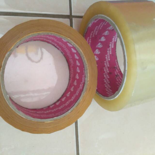 

Lakban bening, coklat 2 inch tebal