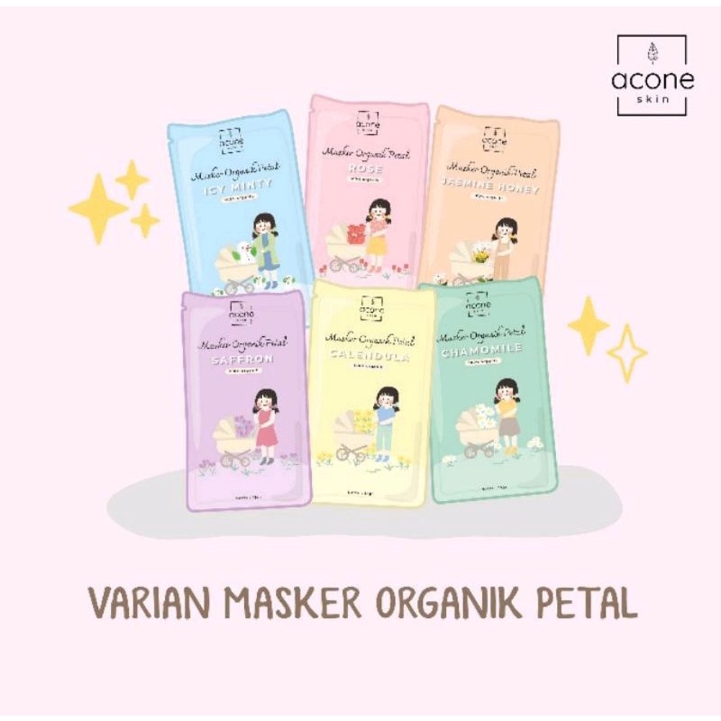 ACONESKIN MASKER ORGANIK PETAL BY ACONESKIN MASKER