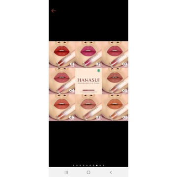 LIPSTIK HANASUI#LIPSTIK TAHAN LAMA