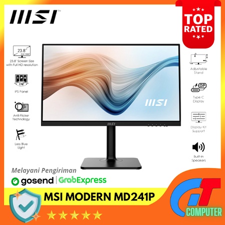 Monitor MSI LED IPS Modern MD241P - Wide Screen Full HD 24&quot; Inch