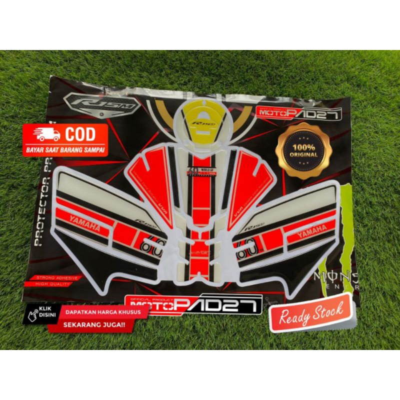 Motopad27 Stiker Tankpad Deck pad R15M R15V4 R15 Resin timbul Connected Fullset