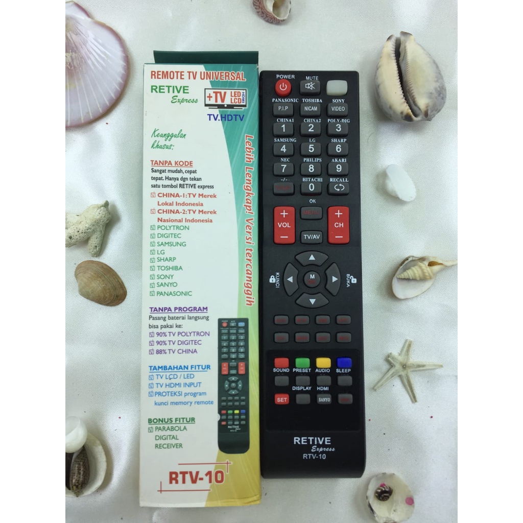 Remot / REMOTE MULTI TV TABUNG / LCD / LED +Digital Receiver  PARABOLA- TV 7