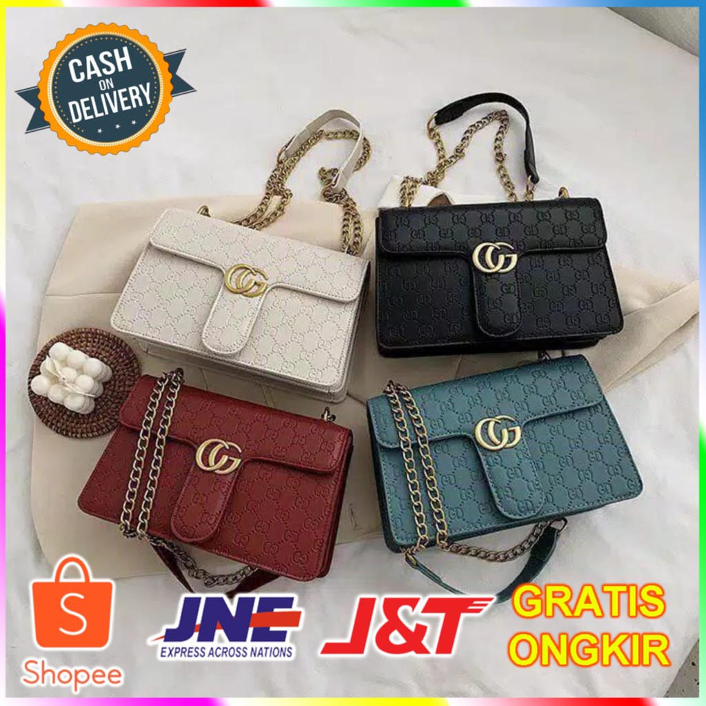 Tas Selempang Wanita Import CG Tali Rantai/Tas Wanita Import/Tas Slingbag/Tas Bahu E5167