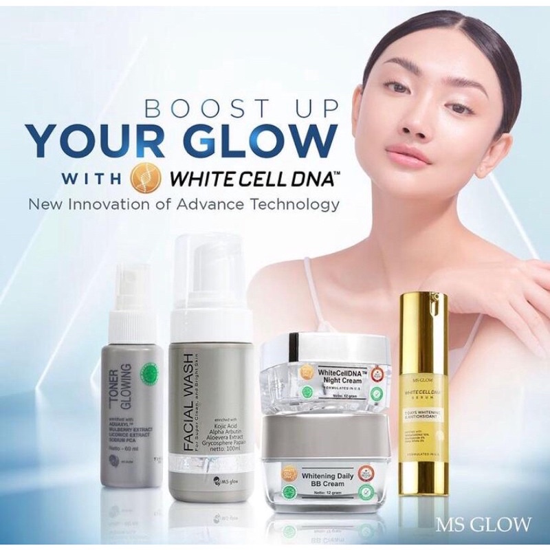 PAKET WHITENING CELL DNA + SERUM WHITE CELL DNA