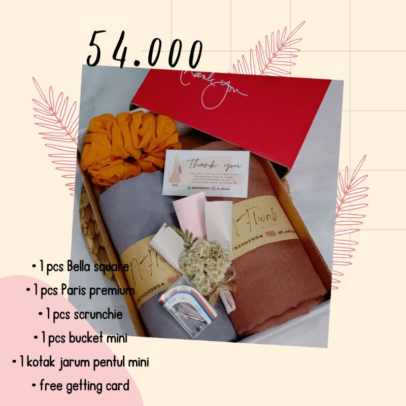 

BOX HAMPERS HIJAB/GIFT BOX/KADO ULANGTAHUN