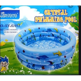 kolam renang anak crystal swimming poll uk90cm sama uk100cm