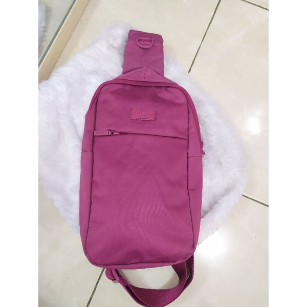 tas wb wanita lipault lilac preloved rasa baru