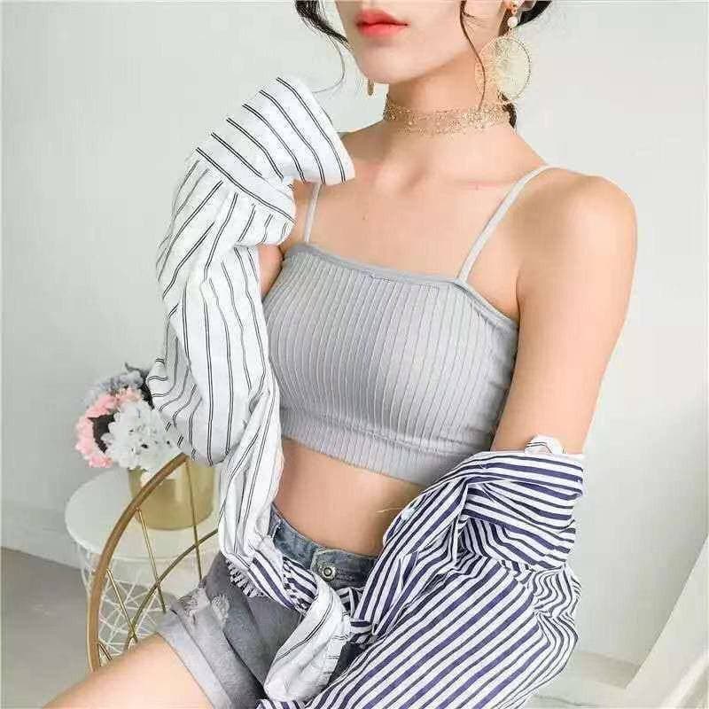 LF - COD Bra Kemben Wanita Fashion Tanpa Kawat Bahan Halus Simple Import Sporty Bra40