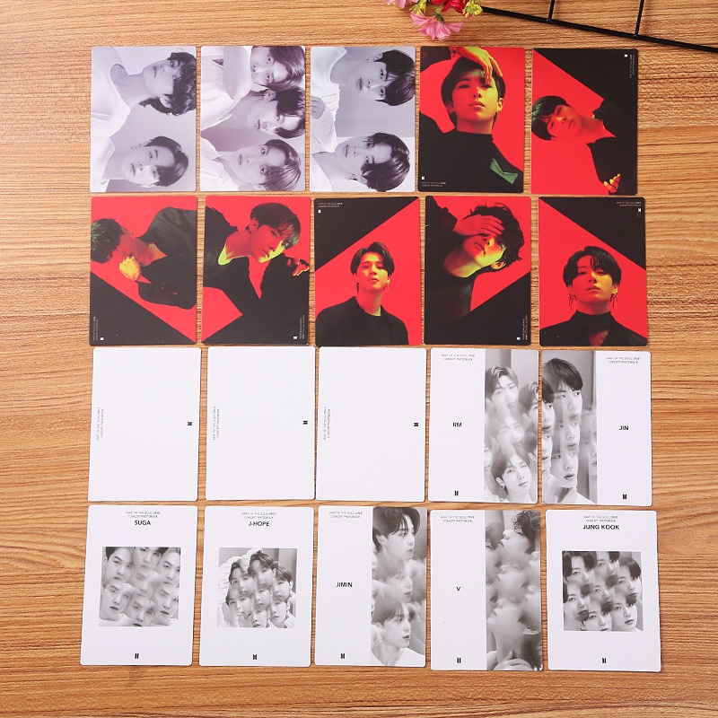 9 / 10pcs / set Kartu Foto BTS MAP OF THE SUUI On: E Untuk Koleksi Fans