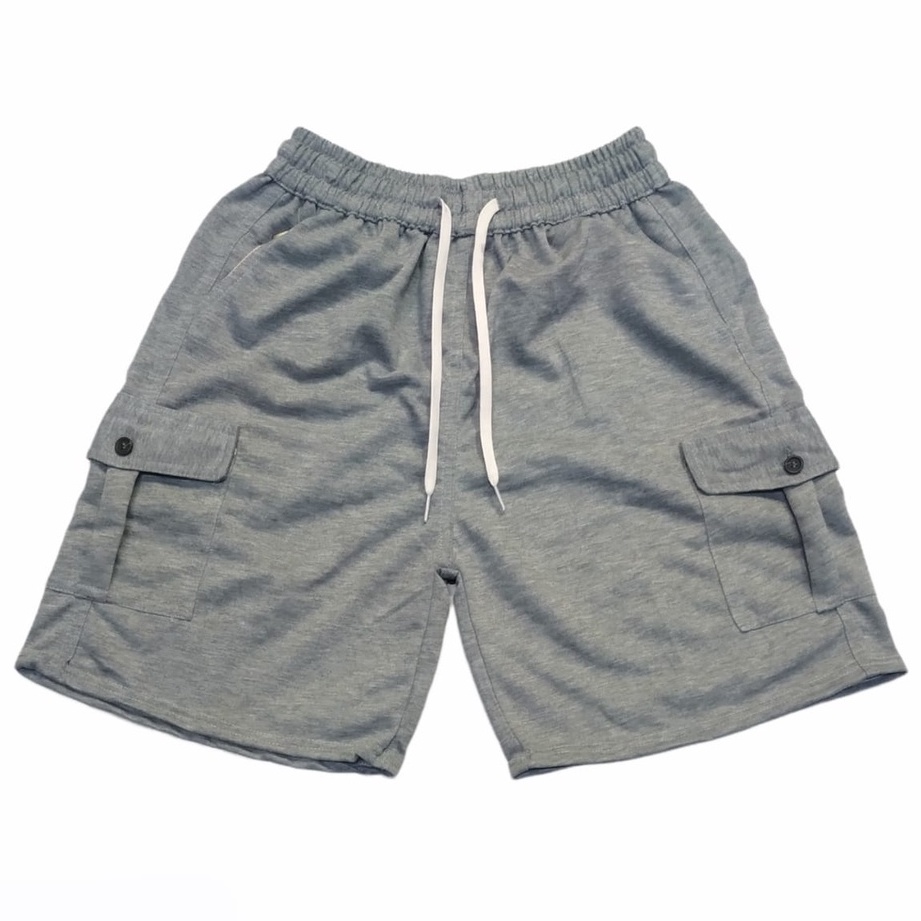 Celana Pendek Broadshort Pria Model Cargo Bahan Beby Tery Tebal Adem Ukuran Allsize