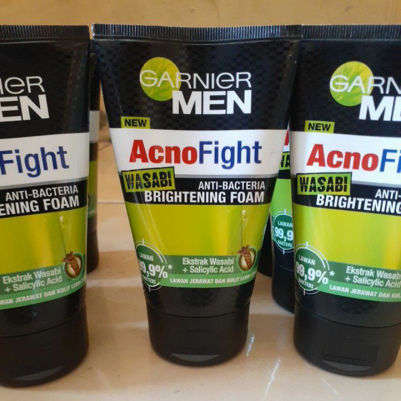 Garnier Men Acno Fight Wasabi Brightening Foam 100ml..