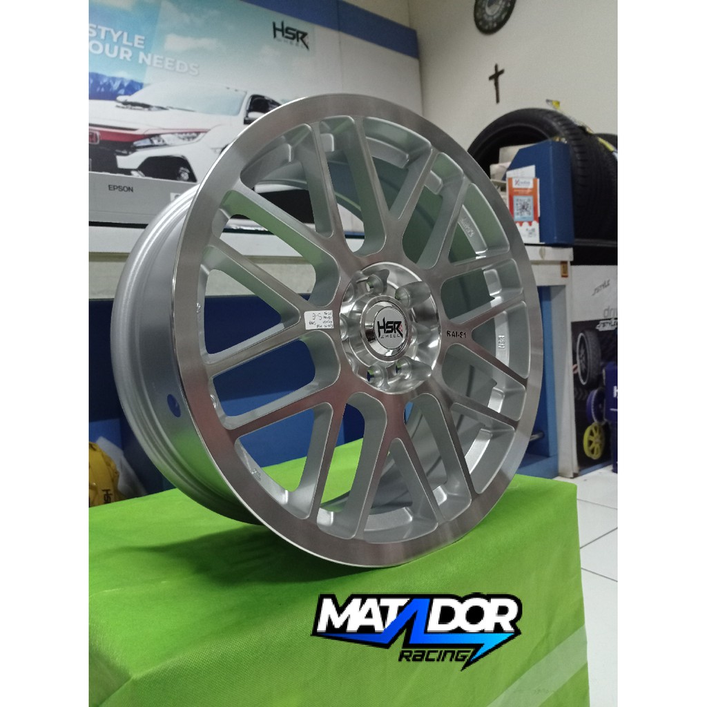 Velg mobil racing HSR RAI-S1 HSR Ring 17 untuk ignis karimun baleno datsun city ferio freed dll