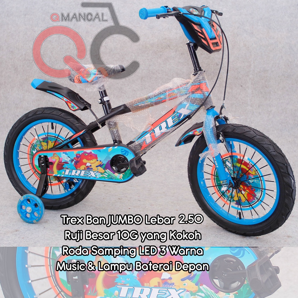 12" 16" 18" BMX TREX Transformers Autobot Roda Lampu Sepeda Anak Ban Besar