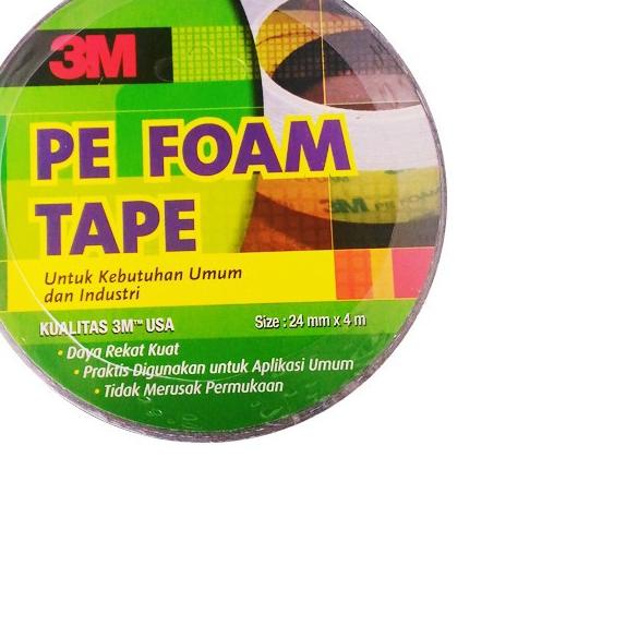 3M 1600 T Double Tape PE Foam tebal: 1.0 mm, size 24 mm x 4m