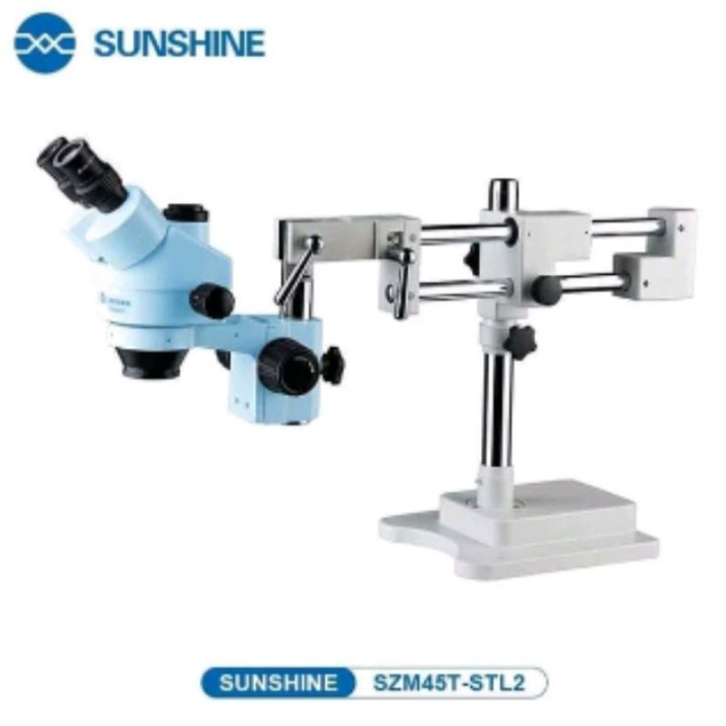 MICROSCOPE TRINOKULAR SUNSHINE SZM45T-L2 PLUS LAMPU ORIGINAL