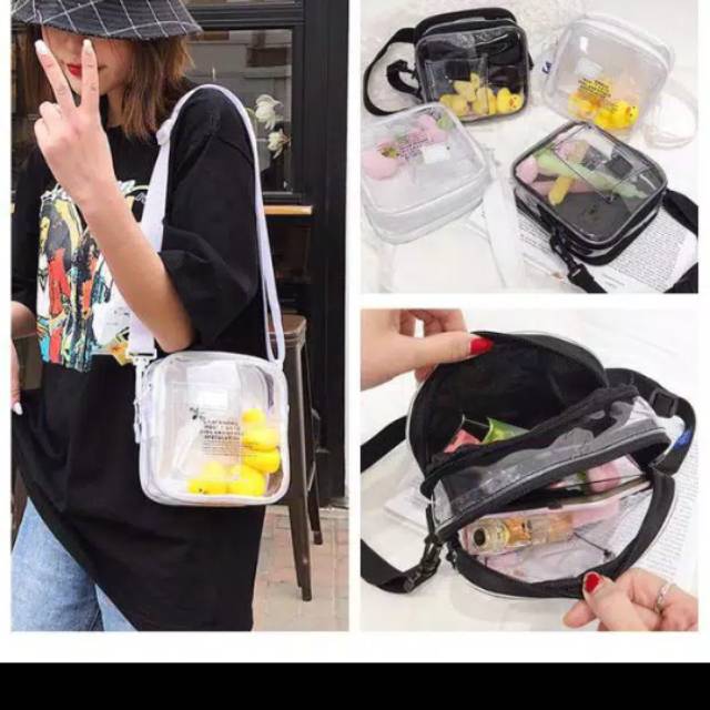 SLING BAG MIKA TRANSPARAN