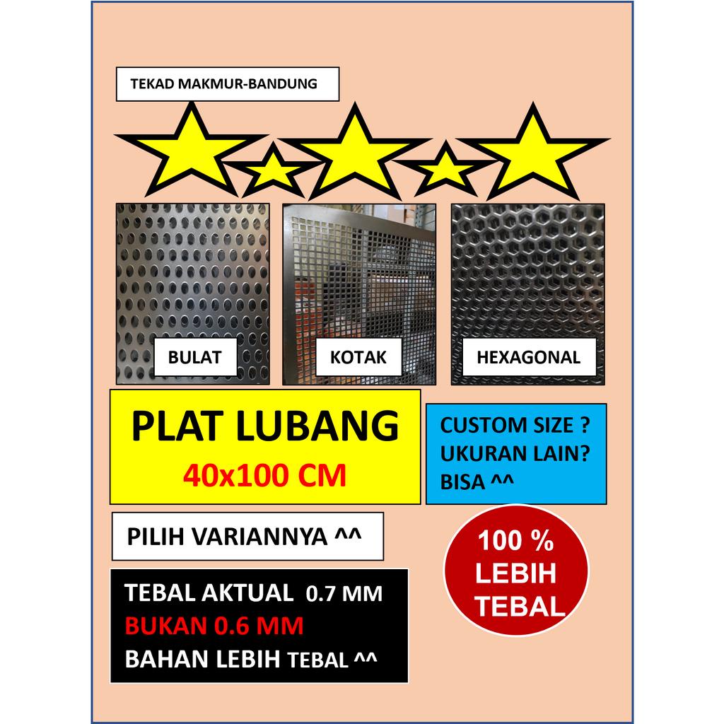 Plat 40x100 - Plat Besi Ram Speaker - Ram Grill Plat Lubang - Ram Grill Box Sound