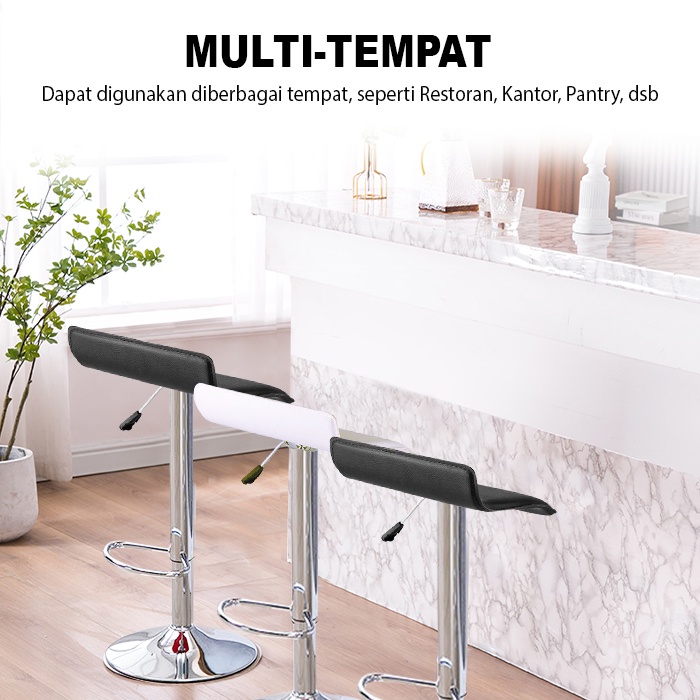 Kursi Hidrolik Minibar Cafe Minimalis Bahan Kuat Kualitas Premium Perlengkapan Furniture Rumah Tangga Import Terbaru - FC-3 - Comfort Homes