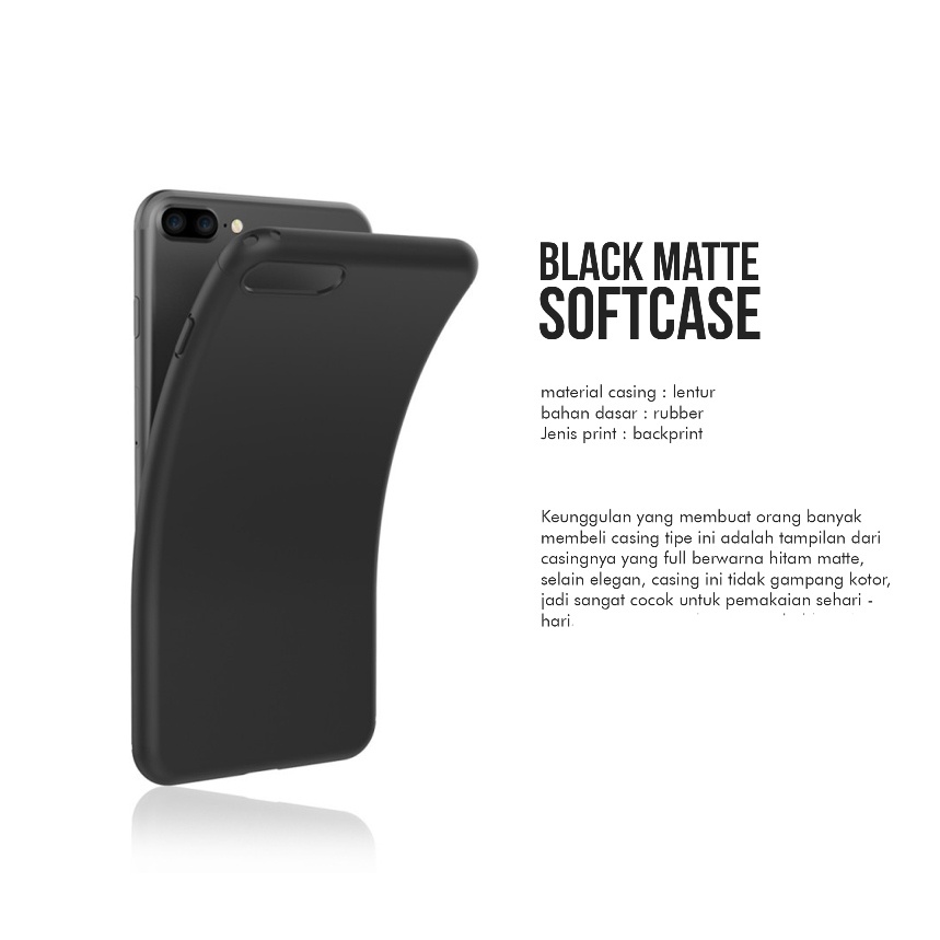 Casing Xiaomi Redmi Note 10 4G SoftCase Black Matte
