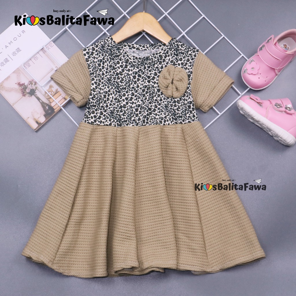 Dress Maudy uk 1-2 Tahun / Dres Balita Cewek Baju Anak Perempuan Harian Gaun Pesta Murah