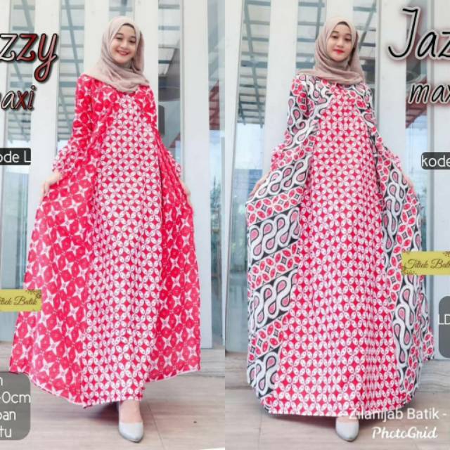 [ TERBARU ] GAMIS BATIK MONORED JAZZY MAXI MOTIF PARANG SENO KAWUNG BINTANG KOMBINASI