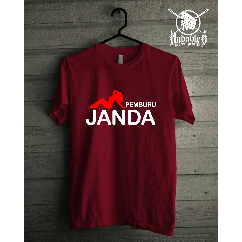 Kaos Pemburu Janda Shopee Indonesia