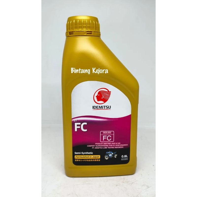 IDEMITSU 2T FC 800 ML SEMI-SYNTHETIC OLI SAMPING RACING 2 TAK 2TAK 2T 2 T ORI ORIGINAL ASLI