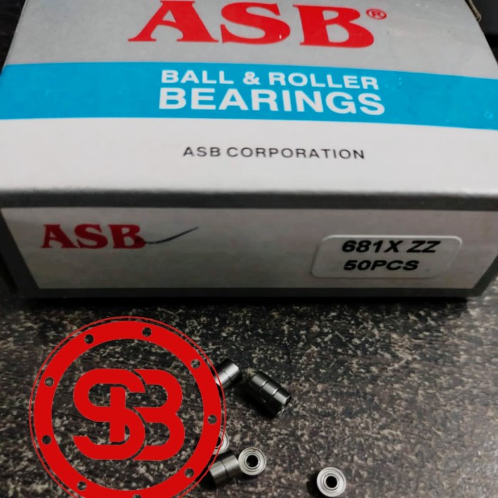 Bearing / Laker / Laher 681 XZZ ASB (1.5mm X 4mm x 2mm)