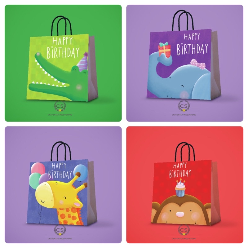 

paperbag custom birthday/hampers birthday/goodie bag ulang yahun /tas kertas unik/ hampers anak