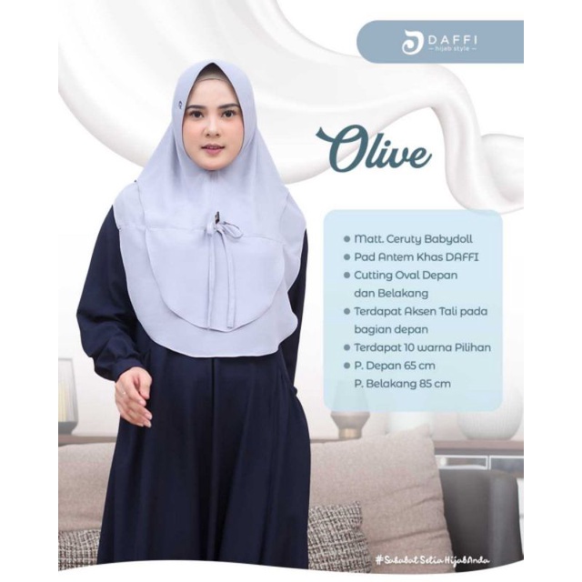 Hijab Instan ORI DAFFI OLIVE