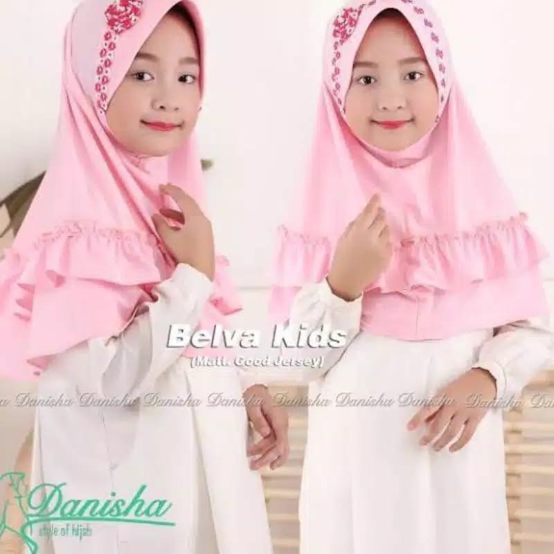 jilbab / anak / TK  / Paud /  jilbab  / onesize  3-6 tahun/ BELVA PREMIUM / STOK