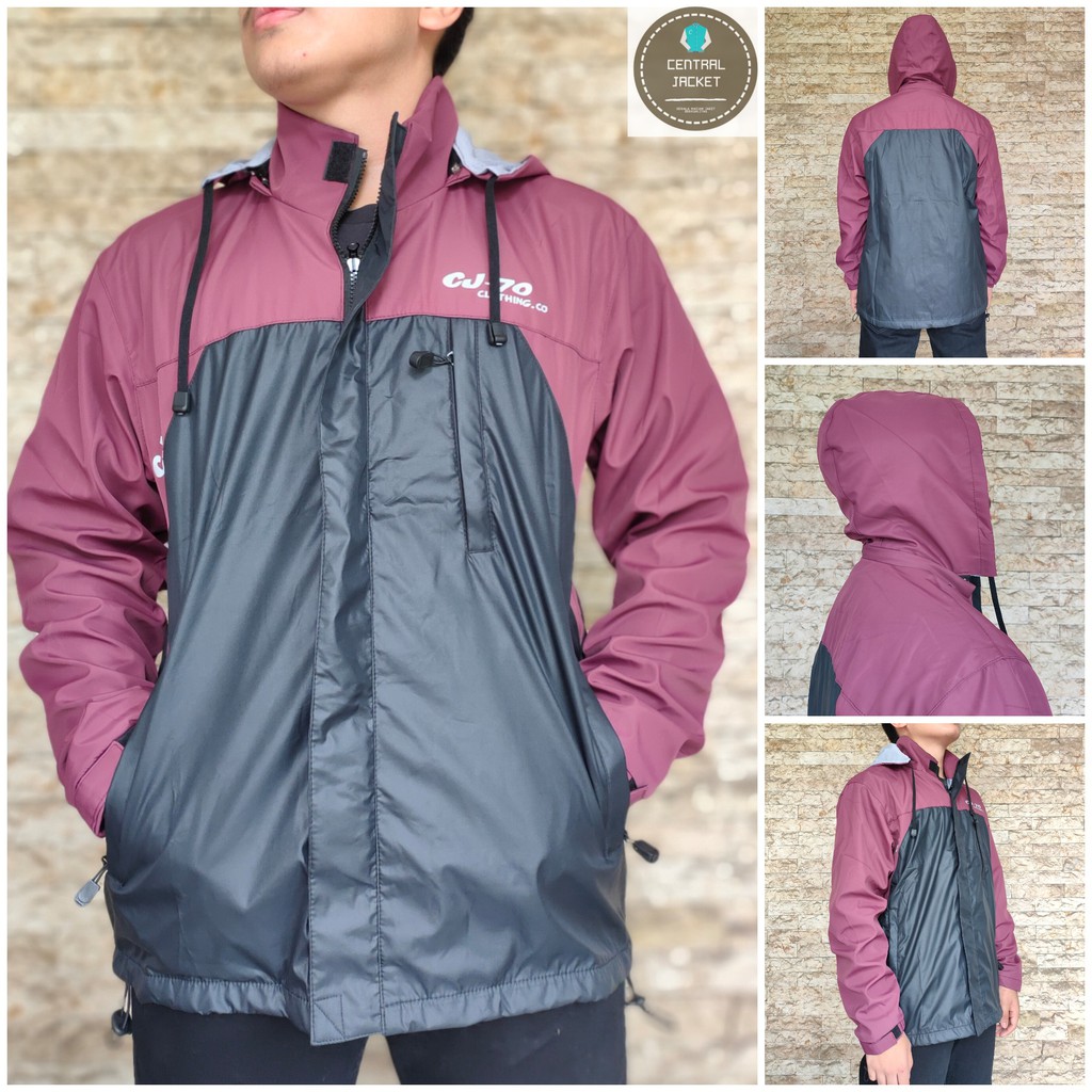 JAKET GUNUNG PARASUT PRADA WATERPROOF - JAKET OUTDOOR PRIA PARASUT HIGH QUALITY