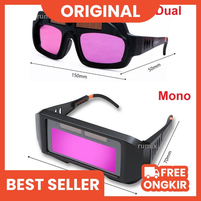 Kacamata Las Listrik Otomatis Kacamata Welding Glasses Auto Darkness Kacamata Tukang Las Solar