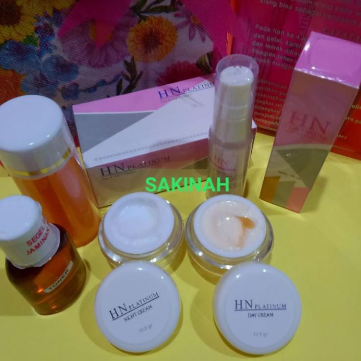 BIG SALE  cream hn platinum original bpom asli/ paket kumplit pemutih wajah <<>>