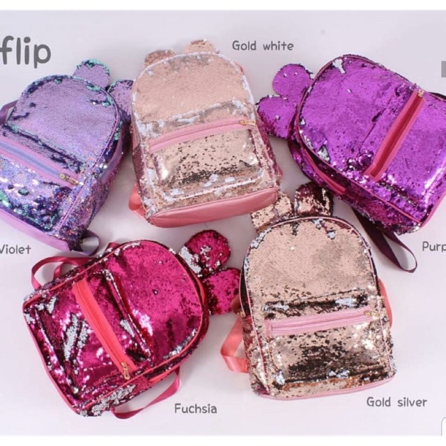 justice sequin purse